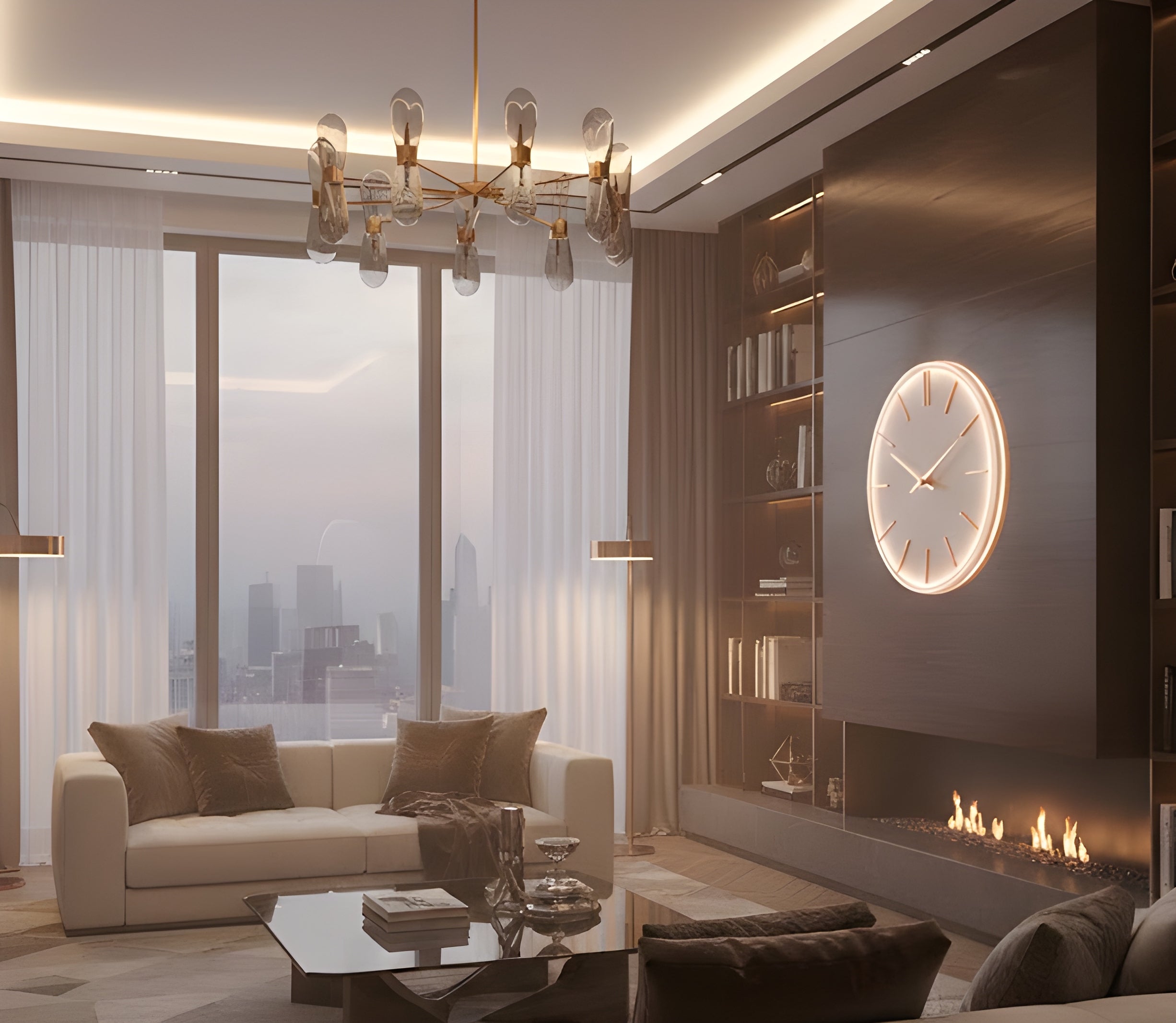 Modern LED Wall Clock – Elegant Minimal Design